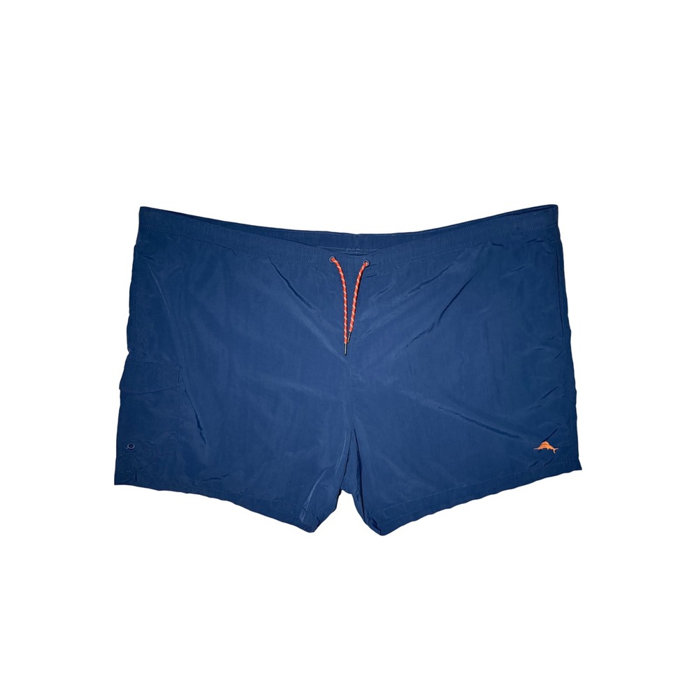 Tommy Bahama Relax Swim Trunks Men Size 4XB Navy Blue Mesh Lined Drawstring Logo